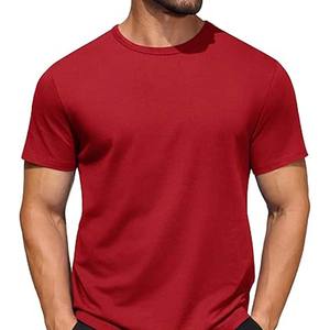 Camisetas de entrenamiento básicas para hombres, camisetas atléticas activas de manga corta, Camiseta de cuello redondo de secado rápido para correr - Product Image 1