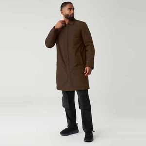 Men's Elegant Lightweight Long <b>Trench</b> <b>Coat</b> Stylish Breathable Sheep Woolen Overcoat Slim-Fit Design for Casual Formal Occasions - Product Image 2