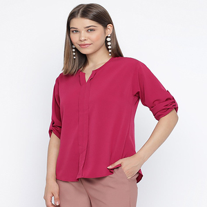 Round Neck Half Puff Sleeve summer wear top for women's and girl's and Women's High Quality - Product Image 5