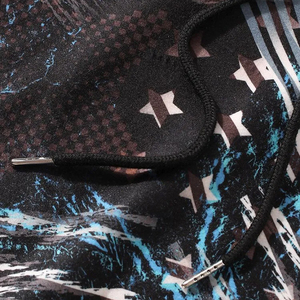 Pantalon de survêtement unisexe avec logo personnalisé de haute qualité en tissu français imprimé par sublimation design original pour hommes et femmes - Product Image 4