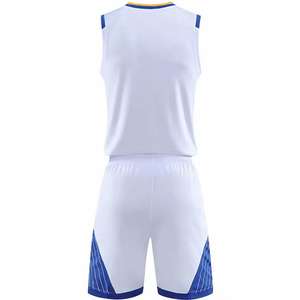 Ensemble d'uniformes de basket-ball sur mesure en gros, respirant, grande taille, 100% polyester, séchage rapide, sans manches, imprimé, vêtements de sport - Product Image 3