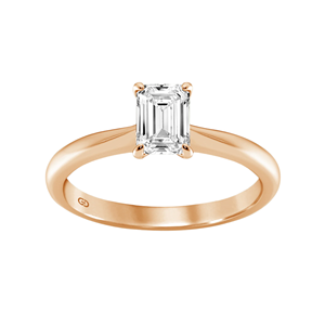 Anillo Solitario Clásico con Esmeralda Natural en Forma de Gota, Oro de 10K para Mujer, Certificado EF VVS, Elegante Anillo de Compromiso y Boda, Joyería Fina - Product Image 1