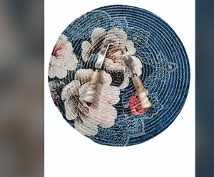 Napperons en nylon imperméables, jetables, antidérapants, lavables, faits à la main, imprimés de motifs de feuilles végétales, pour la maison et l'extérieur - Product Image 1