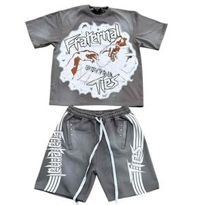 Conjunto de camiseta y pantalón corto superventas hecho a medida para hombre, servicio OEM, conjuntos de hombre de talla grande High Street de Pakistán - Product Image 6