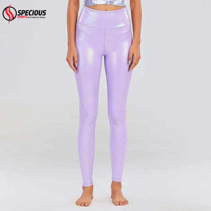 Leggings de yoga pour femmes, design 2026, solides, taille haute, respirants, extensibles dans les quatre sens, collants de sport, course à pied, OEM personnalisé - Product Image 4