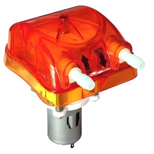 PharMed BPT 24V Bomba de tubo peristáltico naranja 350ml Capacidad 4 rodillos Bomba intercambiable de baja presión Tratamiento de agua potable - Product Image 1