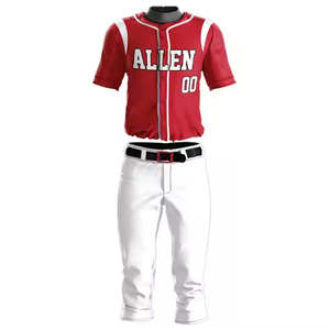 Nuevo uniforme de béisbol para adultos hecho a medida para hombres, transpirable, de secado rápido, calidad Premium, estilo único, conjunto de Jersey de béisbol - Product Image 5