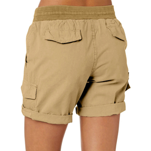 Shorts Deportivos de Cintura Media para Mujer, Transpirables, con Botones, Tejidos, 100% Poliéster, Estilo Urbano, al por Mayor, de la Mejor Calidad - Product Image 2