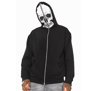 Sweats à capuche zippés pour hommes grande taille de haute qualité Nouveau Service OEM d'hiver teint uni multicolore Écologique Respirant Full Zip-Up - Product Image 1
