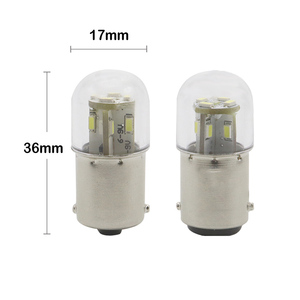 Ampoule LED BA15D 220V 110V 48V universelle <span class=keywords><strong>DC</strong></span> 1.2W T16 G18 lumière blanche, ampoule de remplacement pour réfrigérateur, lampe à sel, éclairage d'appareils électroménagers - Product Image 5