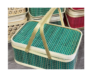 Accesorios hechos a mano de Vietnam-Suministro a granel de cesta de bambú Precio al por mayor de 100 piezas, cesta de bambú personalizada - Product Image 1