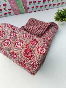 Colcha Razai Estampada a Mano, Cubrecama Acolchado, Ropa de Cama Acogedora, Regalo - Product Image 5