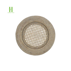 Nouveau design 2026 : Assiettes de présentation en rotin, sets de table bohèmes en rotin, sets de table et assiettes de présentation en osier, vente chaude OEM, directement de l'usine du Vietnam - Product Image 4