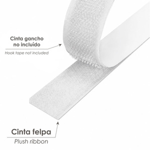 Nastro Adesivo in Velcro Bianco, Peluche, Rotolo da 25 Metri - Product Image 5
