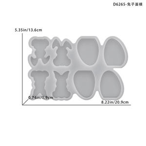 Moule en silicone pour bougie de Pâques DIY De Yi Yang Yang, moule à bougie aromathérapeutique en forme de <span class=keywords><strong>lapin</strong></span> 3D pour ornement d'œuf, plâtre, résine artisanale - Product Image 6
