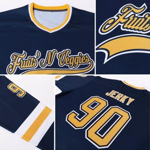 Jersey de Hockey sobre Hielo de Primera Calidad, Diseño Personalizado, 100% Poliéster, Impresión por Transferencia de Calor, Cuello en V, Manga Larga, Uniformes Deportivos - Product Image 5