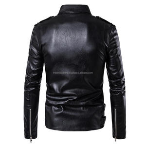 Precio de venta al por mayor 2024 nuevo estilo de diseño Otoño Invierno chaquetas de cuero jóvenes de moda cómoda chaqueta de hombre para hombres - Product Image 3