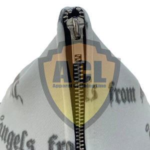 Custom Men's Full Face Zip up Hoodie All Over Print <b>Sweatshirt</b> Streetwear Full Letter Printing Hip Hop Casual Hoodies - Product Image 4