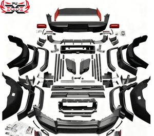 Kit Carrozzeria in Fibra di Carbonio Stile <span class=keywords><strong>B</strong></span> G900 <span class=keywords><strong>R</strong></span>, Nuovo Paraurti Anteriore e Posteriore, Cofano Motore, Aggiornamento Esterno per Mercedes-Benz Classe <span class=keywords><strong>G</strong></span> W463 2002-2018 - Product Image 2