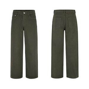 Jeans pour hommes Pantalon en denim à jambes larges et coupe ample avec poches Pantalons longs en denim de couleur unie Streetwear décontracté pour hommes - Product Image 5