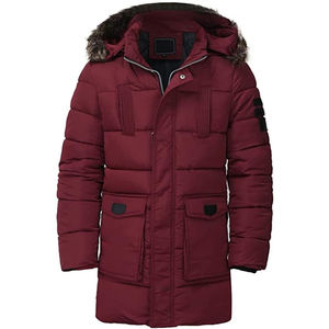 Parka con Capucha de Plumón de Alta Calidad Estilo Canadiense para Hombre, Talla Grande, Impermeable, Cortavientos, Chaqueta Larga de Invierno para Exteriores con Logotipo Frontal - Product Image 3