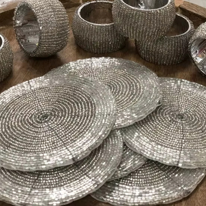 Anillos de Servilleta Modernos y Ecológicos de Resina y Metal/Madera/Vidrio para Decoración de Mesa - Product Image 1