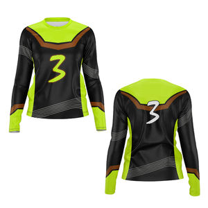 Camiseta de Manga Larga Personalizada con Transferencia de Calor, 100% Poliéster, Uniforme de Voleibol Unisex, Camisetas al por Mayor, Ropa de Equipo - Product Image 5