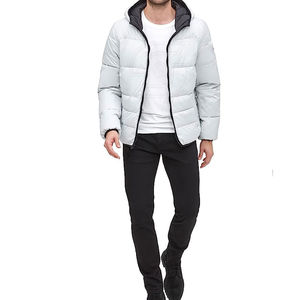 Veste matelassée pour hommes, manteau coupe-vent léger et chaud en duvet, vêtements d'hiver décontractés à la mode pour l'extérieur - Product Image 4