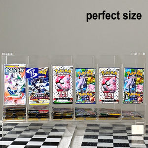 SYP <span class=keywords><strong>Vente</strong></span> chaude Distributeur de <span class=keywords><strong>cartes</strong></span> en acrylique transparent pour les boosters Pokémon Écarlate et Violet Stellar Crown, 6 emplacements - Product Image 3