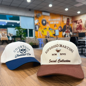 Vente en gros de casquettes de baseball du Vietnam réglable deux tons 6-5 panneaux tissu de coton personnalisé 2D 3D broderie Patch - Product Image 2