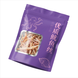 Matte Finish Stand <b>Up</b> Pouch with Window <b>Zip</b> and Tear Notch for Natural Snack and Dry Food Packaging Applications - Product Image 4