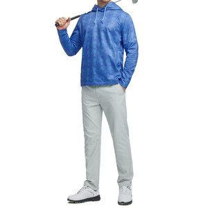 Sudaderas con capucha de golf de calidad superior para hombre de otoño, jersey de lana mezclado de algodón básico, Sudadera con capucha de patrón sólido en blanco personalizado - Product Image 5