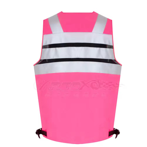 Breathable Work Wear Vest Customize Outdoor Protective Work Wear Construction Worker Safety Vest Wholesale Multi Pockets Vest - Product Image 2