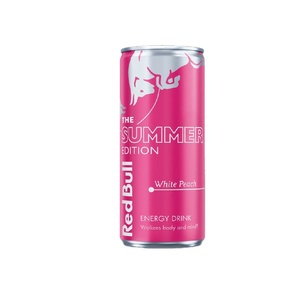 Vente en gros de Red Bull sans sucre, édition pêche blanche été, 250 ml, approvisionnement en vrac pour les détaillants, les distributeurs et les magasins - Product Image 1