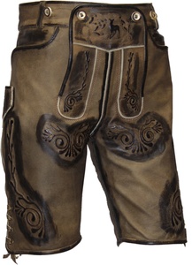 Lederhosen Tradicionales Bávaros para Hombre, Personalizados, Cortos, para Oktoberfest - Product Image 6