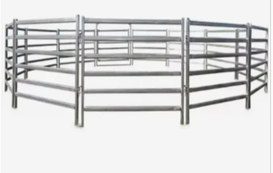 Paneles de <span class=keywords><strong>Corral</strong></span> para Caballos de Acero al Carbono con Revestimiento de PVC Ecológico, Galvanizados, de 6 pies de Altura, para Uso en Granjas y Casas - Product Image 6