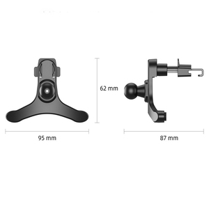 Supporto per culla per auto con presa a rotazione forte a 360 ° con Clip per presa d'aria per compatibilità cellulare accessorio facile da usare - Product Image 2