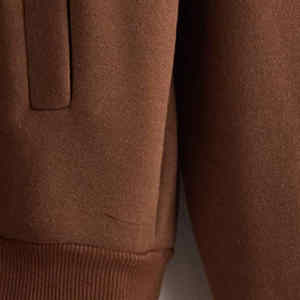 Blank <b>Zip</b> up Hooded Oversized Heavyweight Winter Warm <b>Hoodies</b> High Quality 100% Cotton Comfortable <b>Pocket</b> Slim Fit Hoodie - Product Image 5