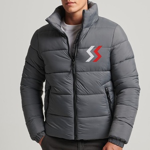 Wholesale 2025 Customized Logo Puffer <b>Jacket</b> for Men OEM Printed Winter Fleece <b>Jacket</b> <b>with</b> <b>Pocket</b> Men Puffer <b>Jacket</b> Custom - Product Image 1