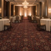Tapis imprimé en polyester PET, style vintage oriental, tapis mural pour hôtel, chambre d'hôtes, salle de banquet