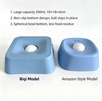 Gamelle anti-glouton pour chien avec balle roulante, gamelle à lécher pour aliments liquides pour chiens et chats, anti-étouffement, fournitures d'alimentation pour animaux de compagnie, lot en gros