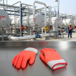 Gants de travail industriels résistants aux produits chimiques, imperméables, résistants à l'huile, ignifuges, résistants au froid, antistatiques, enduits - Product Image 1