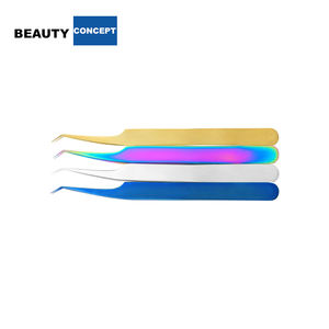 Pinzas Profesionales de Acero Inoxidable Antiestáticas y Duraderas para Extensión de Pestañas, con Mango de Agarre de Diamante y Punta de Fibra - Product Image 3