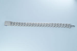 <b>925</b> Sterling <b>Silver</b> Wrist Jewelry Moissanite Brilliant Cut Diamond Enhanced VVS Clarity Gold Pearl Adorned Wedding Party Gift - Product Image 5