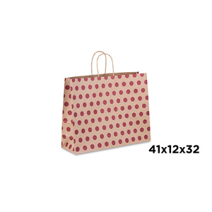 Bolsas de Papel Kraft para Alimentos con Estampado de Lunares 41x12cm, Papel Kraft, B2B - Product Image 1