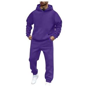 Sweat à capuche Costumes pour hommes 2 pièces Ensemble de survêtements pour hommes Manches longues Casual Running Sports Sweatsuit - Product Image 2