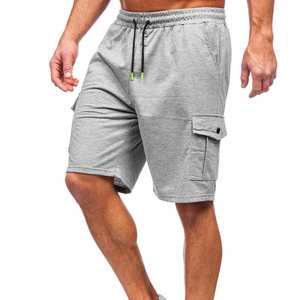 Pantalones cortos Cargo informales de talla grande para hombre para verano de secado rápido, diseño multibolsillo de algodón transpirable elástico personalizado - Product Image 2
