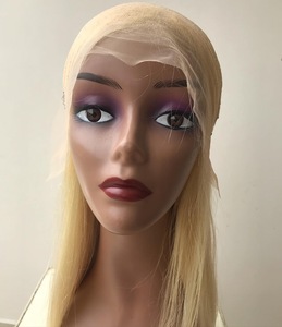 Venta al por mayor HD 613 encaje Frontal 13x4 extensiones de cabello virgen peluca rubia platino encaje transparente Frontal estilo de onda cruda - Product Image 4