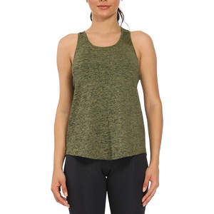 Camisetas sin mangas sueltas personalizadas de Color sólido para mujer, informales transpirables de secado rápido con logotipo frontal, venta al por mayor, 100% algodón barato - Product Image 1