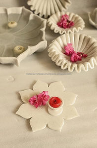 Bandeja de joyería de almacenamiento personalizada Stonekocc, cuenco festoneado de mármol Natural tallado a mano, decoración moderna para el hogar, vajilla, regalo, estilo artístico - Product Image 4